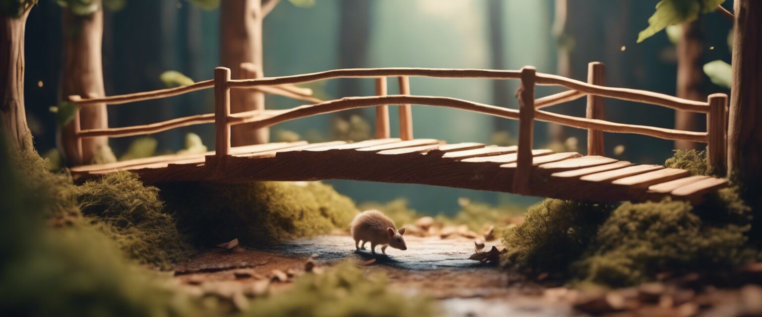 Homemade small animal bridge