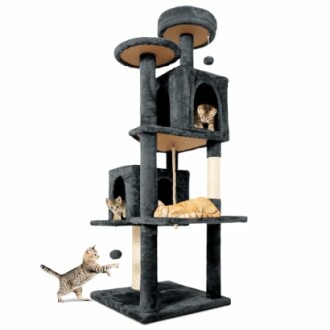 58.5 Inch Large Cat Tree Tower Condo