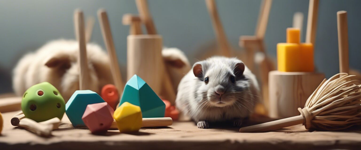 Variety of chew toys for small animals
