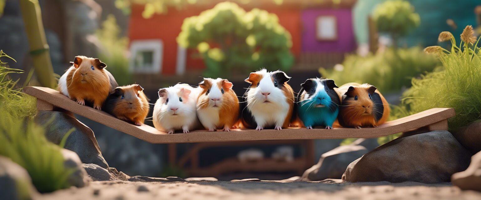 Multi-level guinea pig bridge