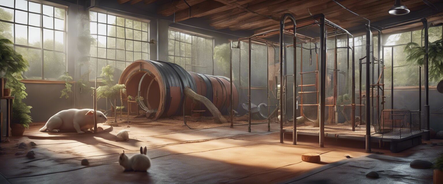 Variety of small animal gym designs